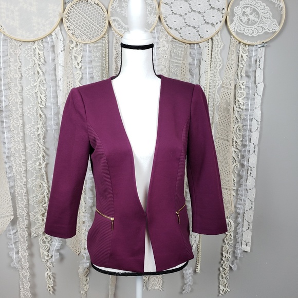 White House Black Market Jackets & Blazers - White House Black Market Purple Plumb Blazer